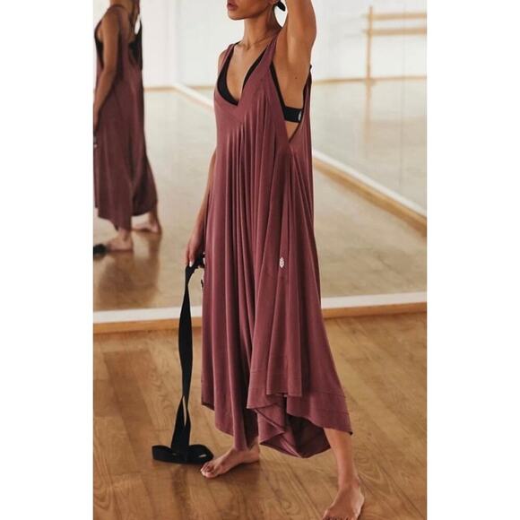 Free People Movement Seven Stars Onesie Jumpsuit Oversized Wide Leg Size XS - Picture 3 of 16